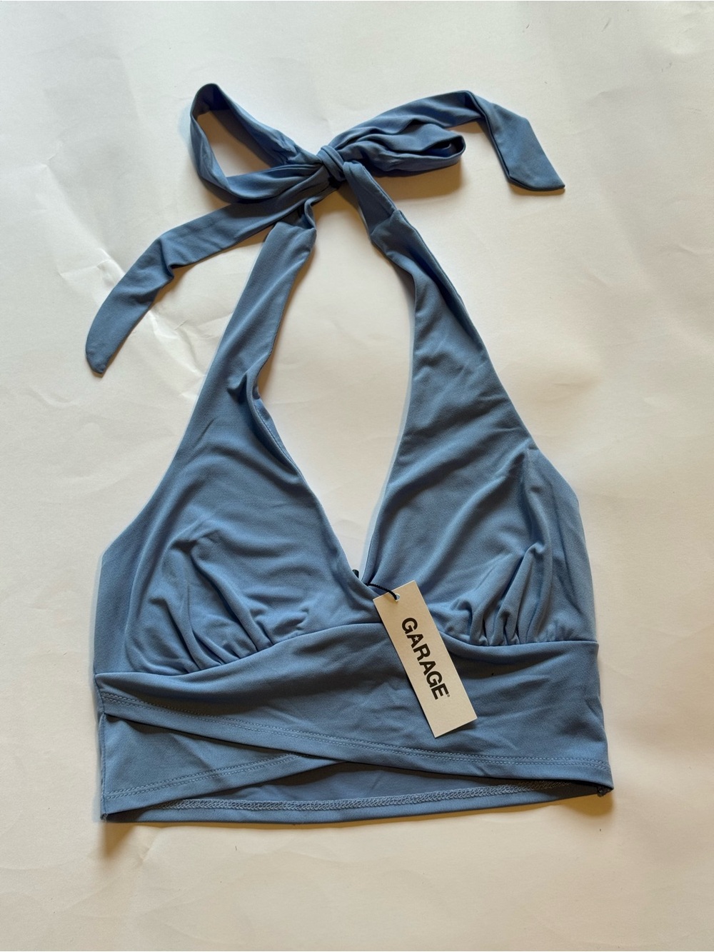 Garage Women's Dusty Blue Halter Top Size XS